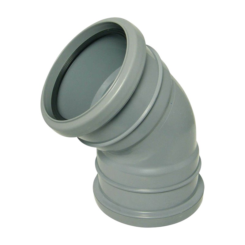 FloPlast Solvent Soil Double Socket 135° Bend SS563 FloPlast Solvent Soil Double Socket 135° Bend SS563, Plumb Parts Glasgow