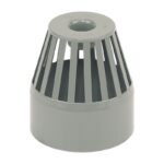 FloPlast Solvent Soil Vent Terminal - SS302 110mm - 110mm - Olive Grey