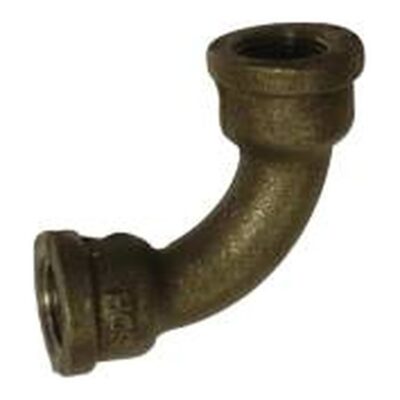 Black Malleable Iron 90 Degree Bend F x F, Plumb Parts Glasgow