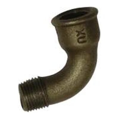 Black Malleable Iron 90 Degree Bend M x F, Plumb Parts Glasgow