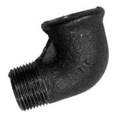 Black Malleable Iron 90 Degree Elbow M x F, Plumb Parts Glasgow