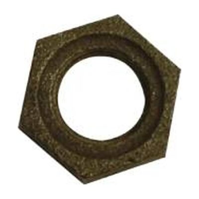 Black Malleable Iron Backnut, Plumb Parts Glasgow