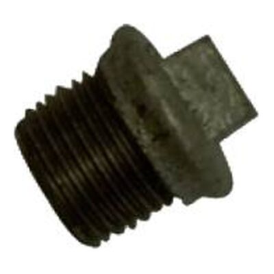 Black Malleable Iron Flanged Plug, Plumb Parts Glasgow