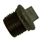 Black Malleable Iron Flanged Plug 1/4 inch to 4 inch - 1/4