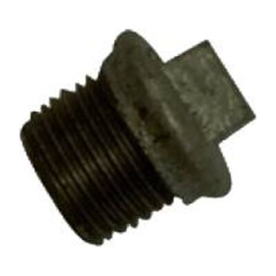 Black Malleable Iron Flanged Plug, Plumb Parts Glasgow