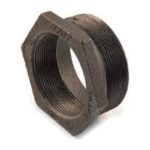 Black Malleable Iron Hexagon Bushes M x F 1/4 inch to 4 inch - 1/4