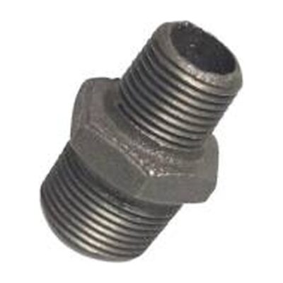 Black Malleable Iron Reducing Nipple M x M, Plumb Parts Glasgow