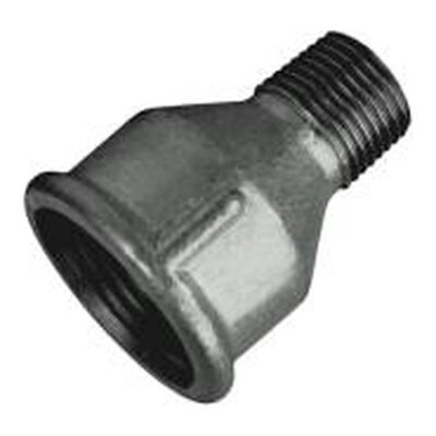 Black Malleable Iron Reducing Socket M x F, Plumb Parts Glasgow