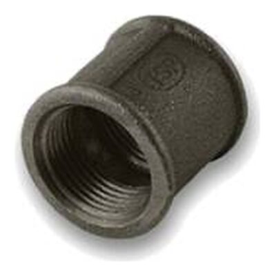 Black Malleable Iron Socket F x F, Plumb Parts Glasgow