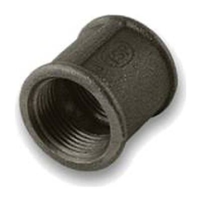 Black Malleable Iron Socket F x F, Plumb Parts Glasgow