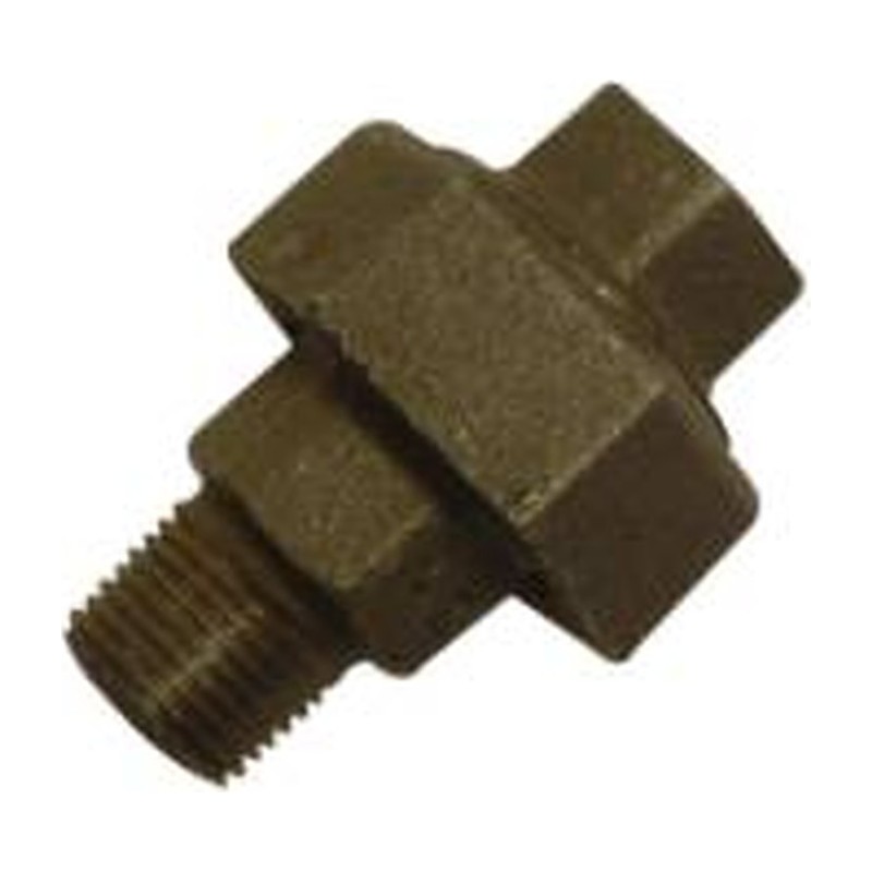 Black Malleable Straight Union M x F Black Malleable Straight Union M x F, Plumb Parts Glasgow
