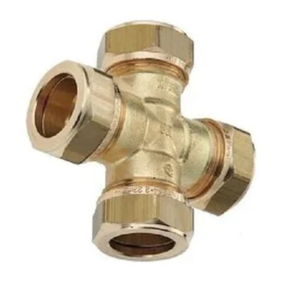 Brass Compression Cross 15mm to 28mm