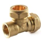 Compression Female Tee 15mm to 28mm - 15mm x 15mm x 1/2