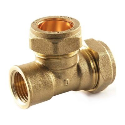 Compression Female Tee 15mm to 28mm