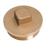 Brass Flanged Plug 1/8 inch to 2 inch - 1/8