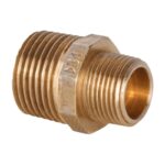 Brass Hexagonal Reducing Nipple 3/8 inch to 3/4 inch - 3/8