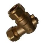 Brass Isolation Angled Valve 15mm - 15mm