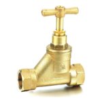 Brass Stopcock F x F 1/2 inch to 2 inch - 1/2 inch