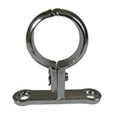 Chrome Die-Cast School Board Pipe Clip 15mm to 76mm