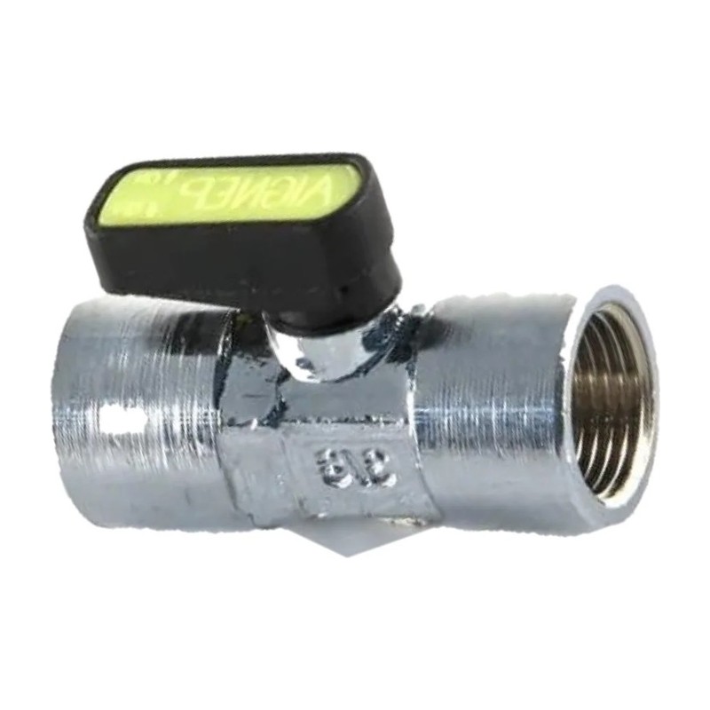 Chrome Mini Lever Gas Ball Valve 1/4 inch to 1/2 inch Chrome Mini Lever Gas Ball Valve 1/4 inch to 1/2 inch