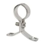 Pressed Pipe Clip Brass and Chrome 15mm to 54mm - 15mm Chrome