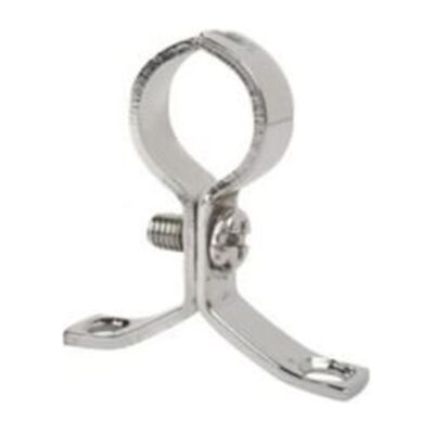 Chrome Pressed Pipe Clip 15mm to 54mm