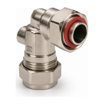 Chrome Service Valve 15mm x 1/2 inch Angled