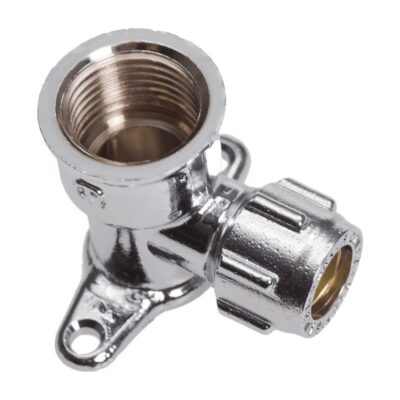 Compression Chrome Plated Female Wallplate Elbow