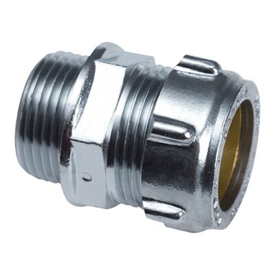 Compression Chrome Plated Male Coupler