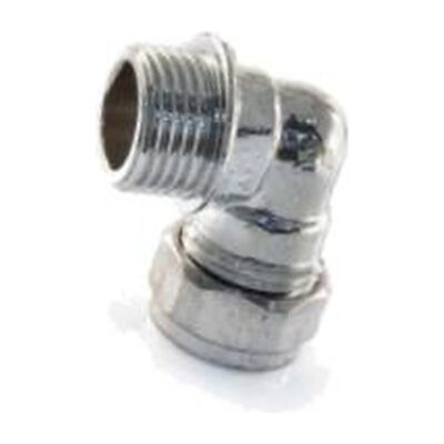 Compression Chrome Plated Male Elbow