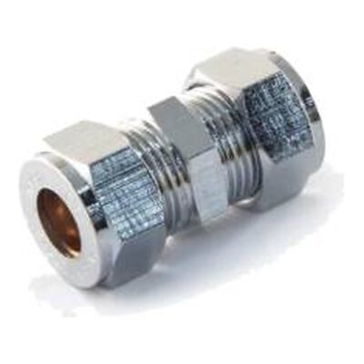 Compression Chrome Plated Reducing Coupler, Plumb Parts Glasgow