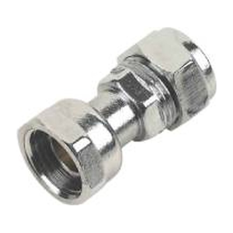 Compression Chrome Plated Straight Tap Connector Compression Chrome Plated Straight Tap Connector, Plumb Parts Glasgow