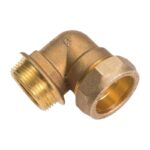 Compression DZR Male Elbow 15mm to 54mm - 15mm x 1/2