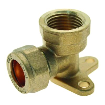 Compression Female Wallplate Elbow, Plumb Parts Glasgow