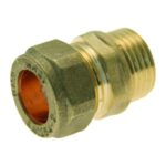 Compression Male Iron Coupler 8mm to 54mm - 8mm x 1/4
