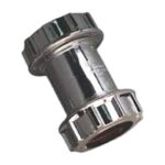 FloPlast Universal Compression Chrome Style Coupling - CW07 32mm - 32mm