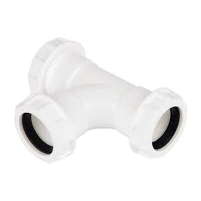 FloPlast Universal Compression Tee WC22, Plumb Parts Glasgow