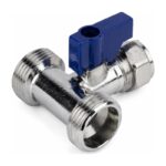 Dual Appliance Valve 15mm x 3/4 inch x 3/4 inch - 15mm x 3/4 inch x 3/4 inch