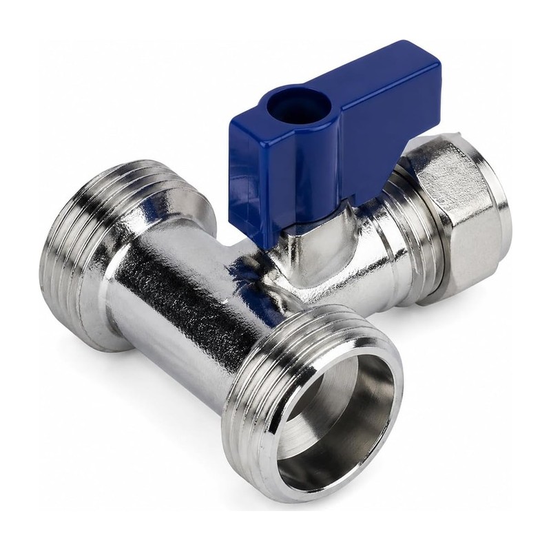Dual Appliance Valve 15mm x 3/4 inch x 3/4 inch Dual Appliance Valve 15mm x 3/4 inch x 3/4 inch