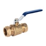 DZR Blue Lever Ball Valve Compression 15mm to 22mm - 15mm