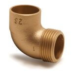 End Feed Male Elbow 15mm to 54mm - 15mmx1-2