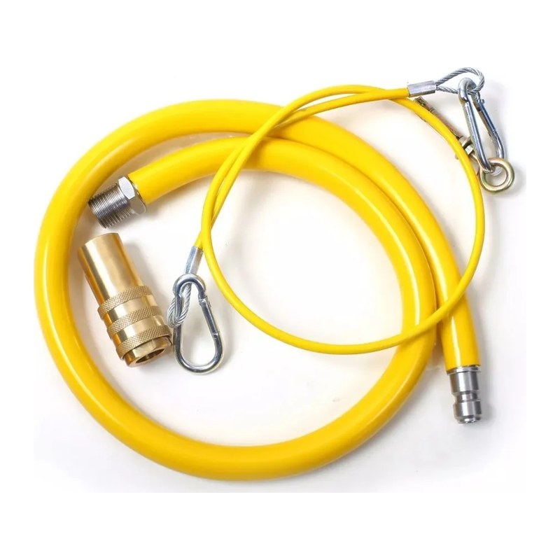 Yellow commercial gas catering hose