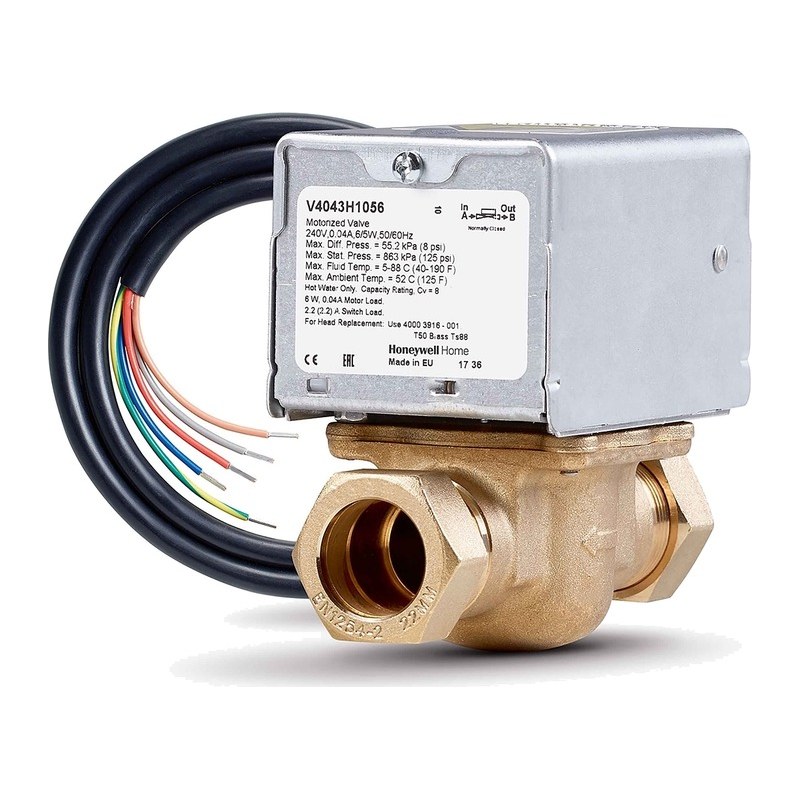 Honeywell 2 port motorised zone valve 22mm