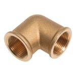 Female Threaded Brass 90 Deg Elbow 1/8 inch to 2 inch - 1/8