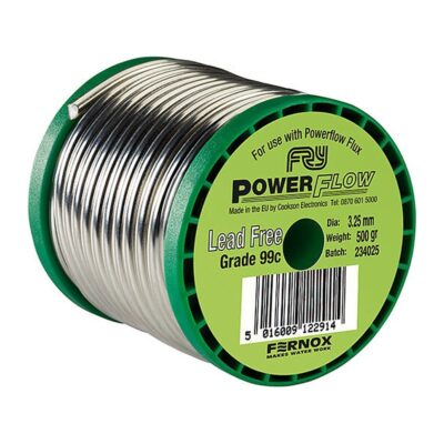 Lead free plumbing solder wire 500g reel, 3.25mm grade 99c