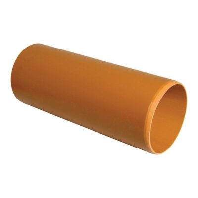 FloPlast PVC-U Drainage Plain Pipe 3m
