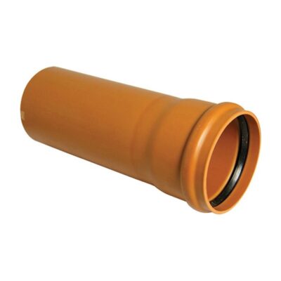 FloPlast PVC-U Drainage Single Socket Pipe 3m