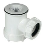 FloPlast Shower Trap 40mm to 50mm - 40mm x 19mm - Chrome Grid