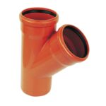 FloPlast Underground 45 Degree Equal Junction Double Socket D210 110mm - 110mm
