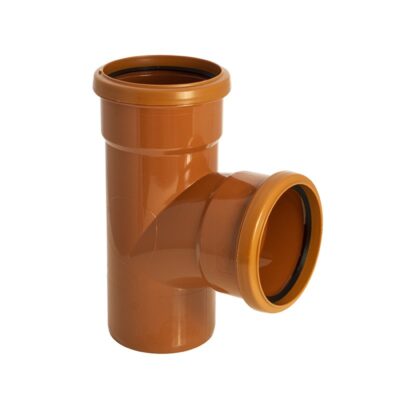 FloPlast Underground 87.5 Degree Equal Junction Double Socket D190 110mm